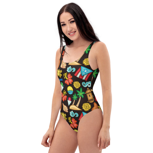 BEFOKA Swimming Suits for Women Summer Fashion Solid Hollow Tank Top  One-Piece Bikini Swimsuit Swimwear Black L 