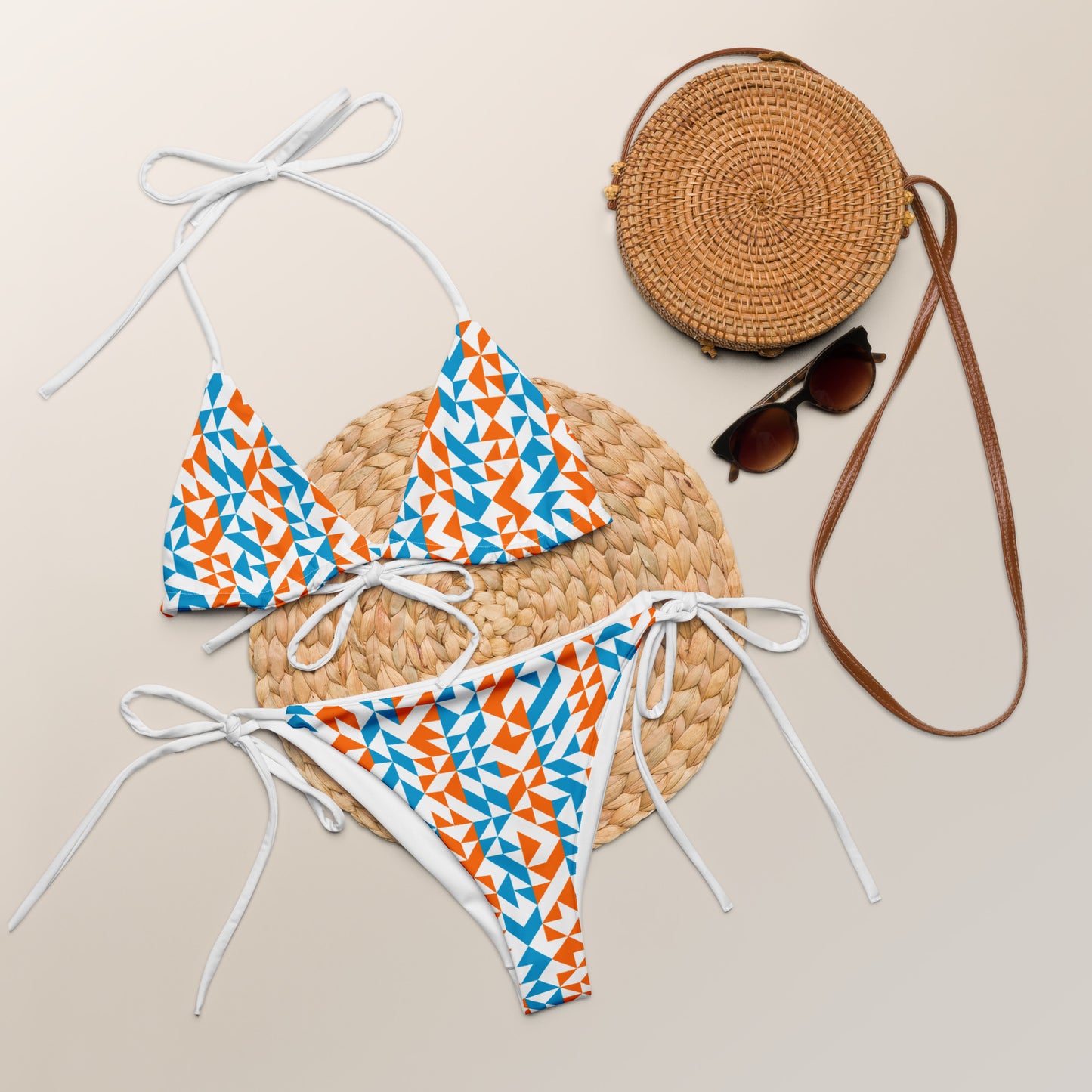 GEO RECYCLED STRING BIKINI