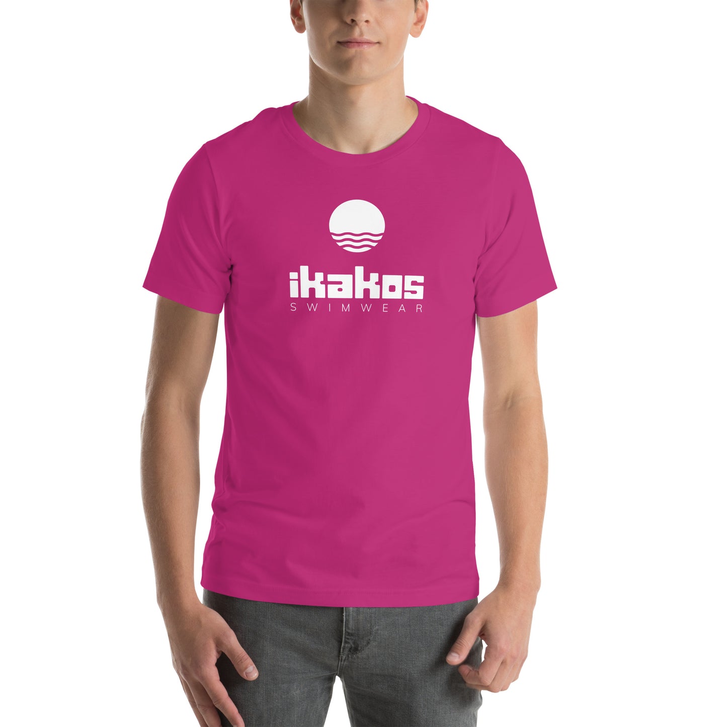 IKAKOS WHITE LOGO UNISEX T-SHIRT